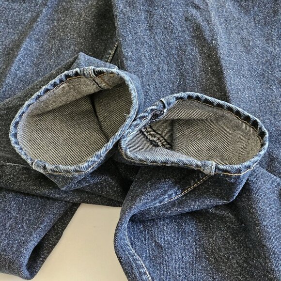 Lawman VTG Jeans Mens 28x30 Black Back Logo Cotton Rigid Denim  Western Ranch - Picture 10 of 16